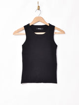 【3色展開】Meridianリブニットノースリーブトップス