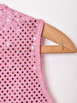 ノースリーブ ラメトップス