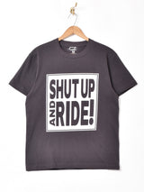 【3色展開】プリントTシャツ【SHUT UP】
