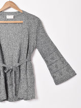 イタリア製 ベルスリーブ ラメカーディガン