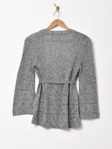 イタリア製 ベルスリーブ ラメカーディガン