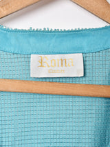 半袖 カシュクールデザイン ラメトップス