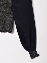 長袖 ラメ デザイントップス