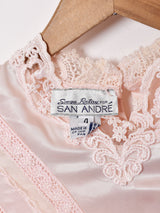 アメリカ製 レースデザイン 長袖ブラウス