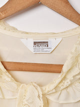 レースカラー 長袖 ブラウス