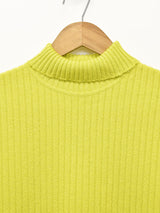 ノースリーブ タートルネック カットソー