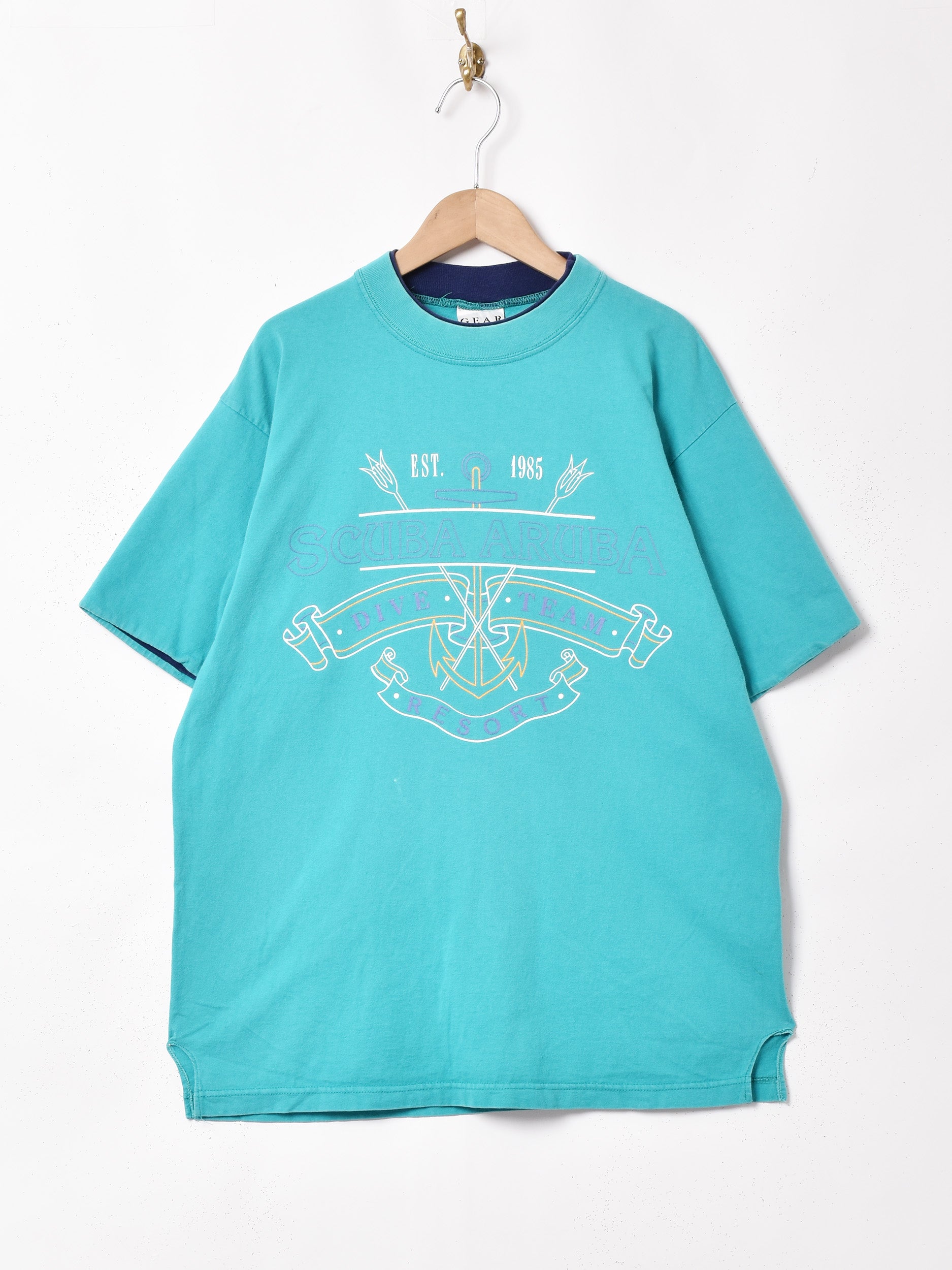 アメリカ製 二枚仕立て プリントTシャツ – 古着屋Top of the Hillの 