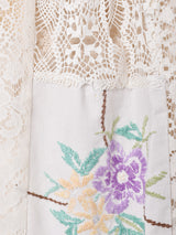 リメイク クロシェパッチワークスカート