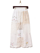 リメイク クロシェパッチワークスカート