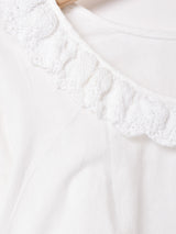 クロップド レースブラウス