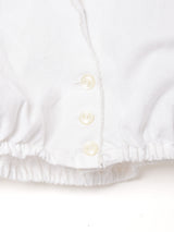 オーストリア製 刺繍入り クロップドブラウス