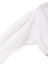 オーストリア製 刺繍入り クロップドブラウス