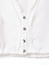 クロップド レースブラウス