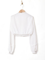 クロップド レースブラウス