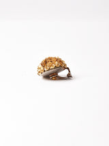 フラワー ゴールド モチーフ イヤリング