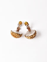 フラワー ゴールド モチーフ イヤリング