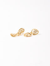 チェーン ピアス ゴールド×シルバー