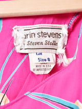 アメリカ製 総柄長袖ワンピース