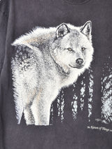オオカミ プリントTシャツ