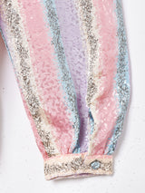 パステルカラー ボウタイ 長袖ブラウス