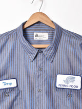 アメリカ製 パッチ付き 半袖ワークシャツ