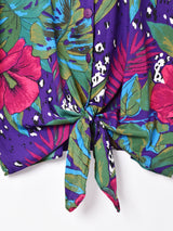 半袖 裾結び半袖シャツ