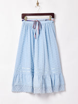 カットワークレース ティアードスカート