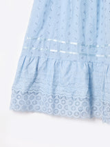 カットワークレース ティアードスカート