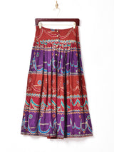 総柄 フレアスカート