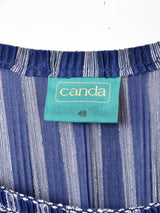 ラメ ストライプ プリーツワンピース