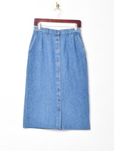 フロントオープン デニムスカート