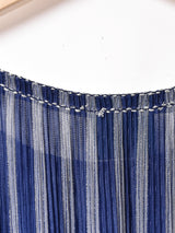 ラメ ストライプ プリーツワンピース