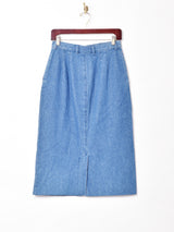 フロントオープン デニムスカート