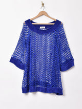 7分袖 メッシュトップス