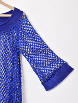 7分袖 メッシュトップス