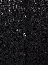 ビーズデザイン クロシェカーディガン