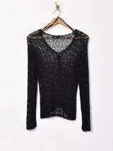 ビーズデザイン クロシェカーディガン