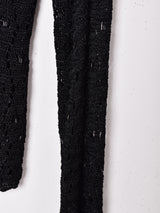 ビーズデザイン クロシェカーディガン