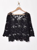 半袖 クロシェトップス