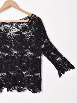 半袖 クロシェトップス