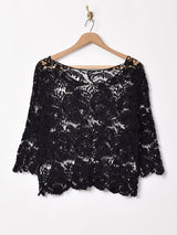 半袖 クロシェトップス