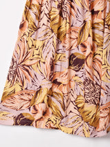 総柄 ベルト付き フレアスカート