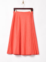 ドット柄 リバーシブル ラップスカート