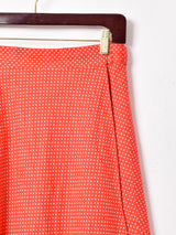 ドット柄 リバーシブル ラップスカート