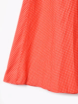 ドット柄 リバーシブル ラップスカート