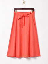 ドット柄 リバーシブル ラップスカート