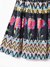 総柄 フレアスカート