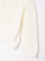 7分袖 クロシェカーディガン