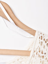 7分袖 クロシェカーディガン