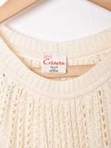 西ドイツ製 半袖 クロシェトップス